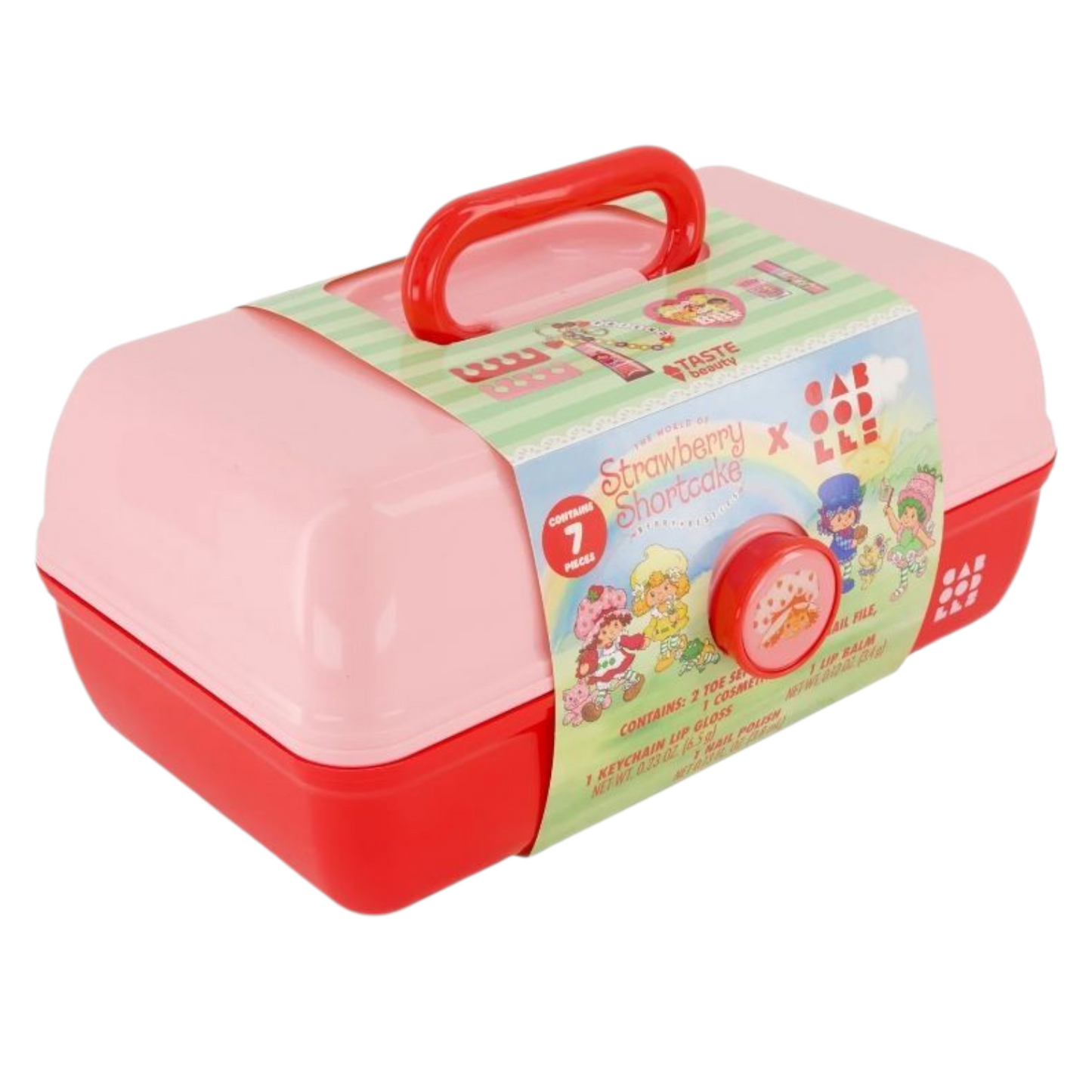 Preventa ✨ Caboodles grande con maquillaje Rosita Fresita (7 piezas incluidas) Se envía 1a semana de diciembre. Strawberry shortcake