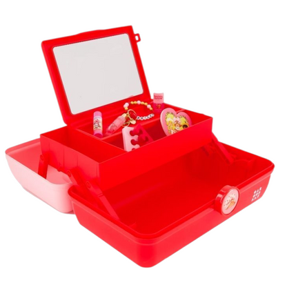 Preventa ✨ Caboodles grande con maquillaje Rosita Fresita (7 piezas incluidas) Se envía 1a semana de diciembre. Strawberry shortcake