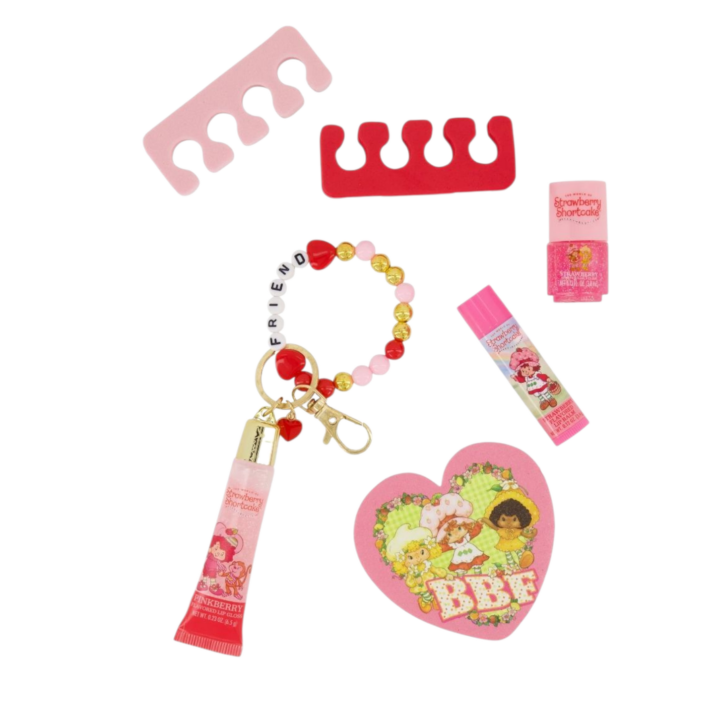 Preventa ✨ Caboodles grande con maquillaje Rosita Fresita (7 piezas incluidas) Se envía 1a semana de diciembre. Strawberry shortcake