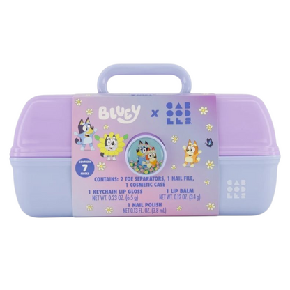 Preventa ✨ Caboodles grande con maquillaje Bluey Lila (7 piezas incluidas) Se envía 1a semana de diciembre