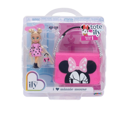 Minnie ILY Disney set de muñequitas mini y bolsita mini 7 cms aprox 2.5"