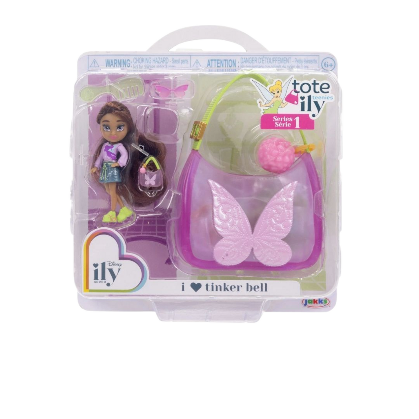 Campanita Tinkerbell ILY Disney set de muñequitas mini y bolsita mini 7 cms aprox 2.5"