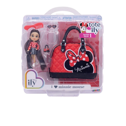 Minnie ILY Disney set de muñequitas mini y bolsita mini 7 cms aprox 2.5"