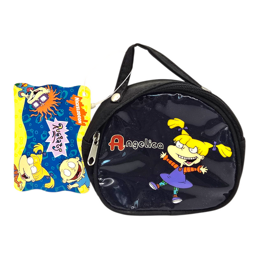 Monedero tipo bolsita vintage Rugrats con charol azul marino Angelica