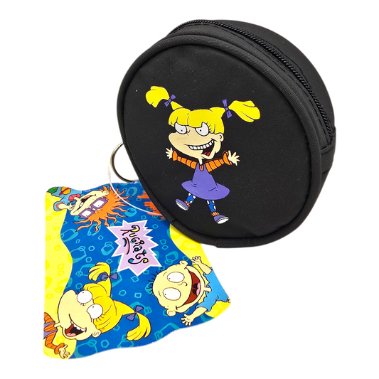 Monedero redondo vintage Rugrats Negro Angelica