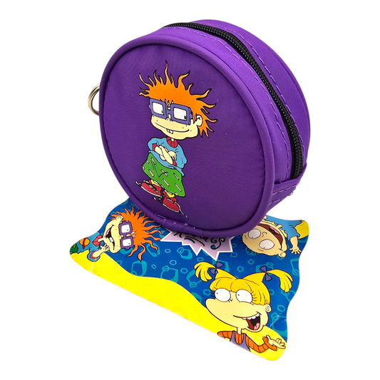 Monedero redondo vintage Rugrats Morado Carlitos