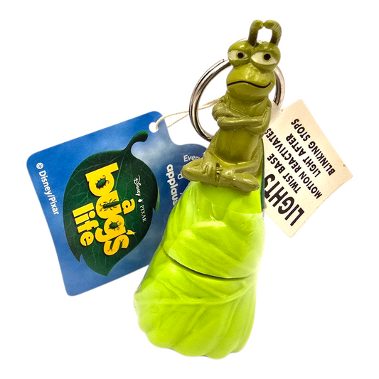 Llavero con lámpara vintage Bugs life Bichos (seguramente necesita batería. Tienen muchos años)