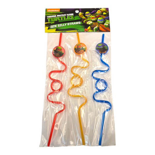 Set de Popotes de tortugas Ninja TMNT año 2014