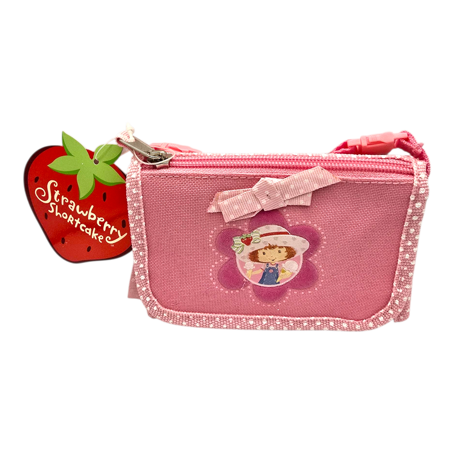 Crossbody Cartera Monedero Vintage Rosita Fresita Strawberry Shortcake rosa