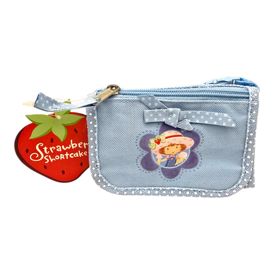 Crossbody Cartera Monedero Vintage Rosita Fresita Strawberry Shortcake azul