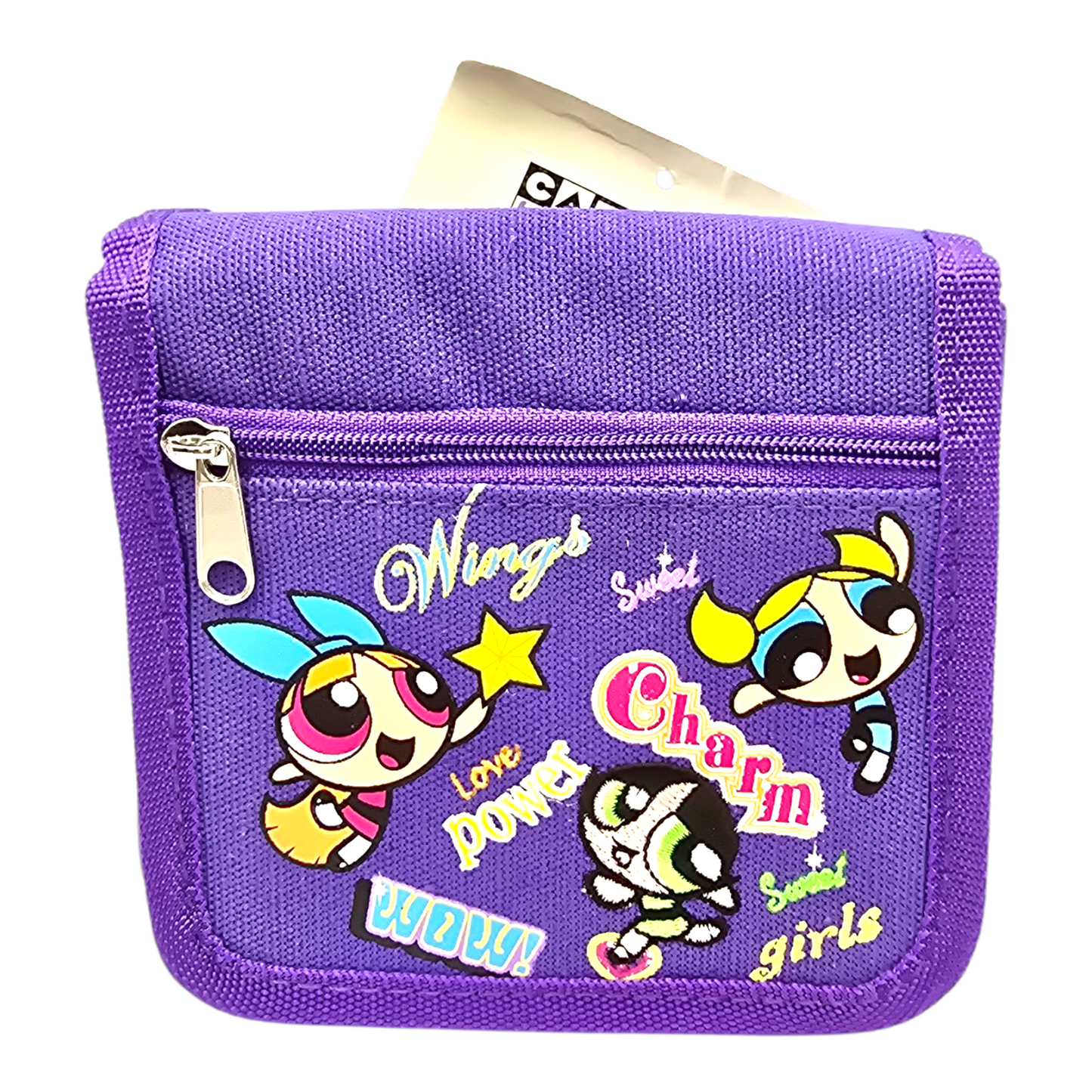 Crossbody Cartera Monedero Vintage Powerpuff girls Chicas super poderosas bolsita morada