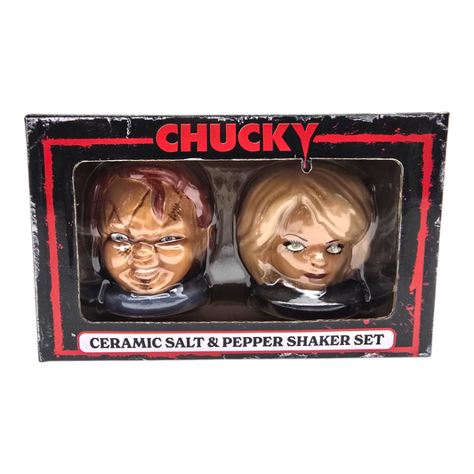 Set Salero y Pimentero Halloween Chucky y Tiffany