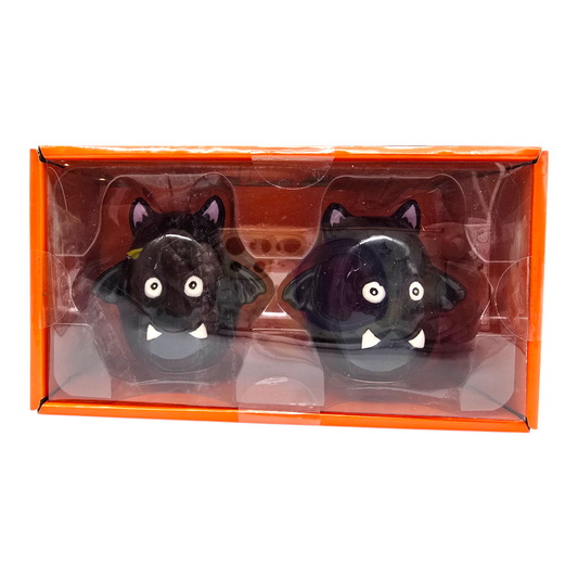 Set Salero y Pimentero Halloween murciélagos huevito