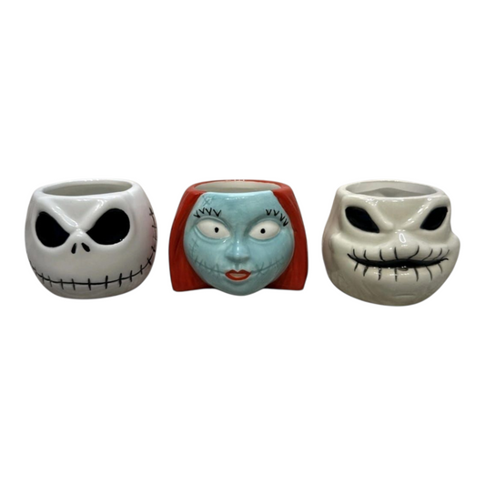 Tazas de cerámica pequeñas sin asa Nightmare before Christmas
