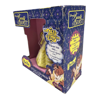 Talkems Bella y Bestia Figura posable vintage (seguramente necesita batería, tiene muchos años)