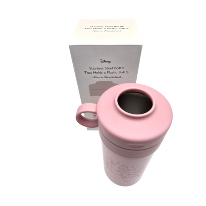 Botella de aluminio porta botellas de agua Japonesa Alice in wonderland boquilla ancha Para salida de botella