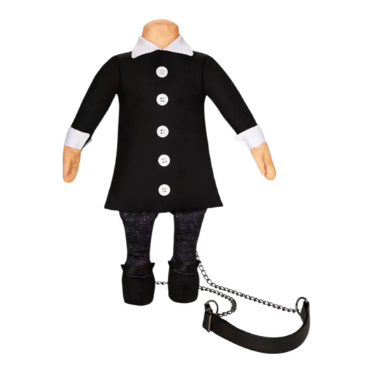 Wednesday Addams Crossbody Bolsa muñeca sin cabeza (es de peluche, le caben 2 cositas, pero mucha diversion 😅🖤)