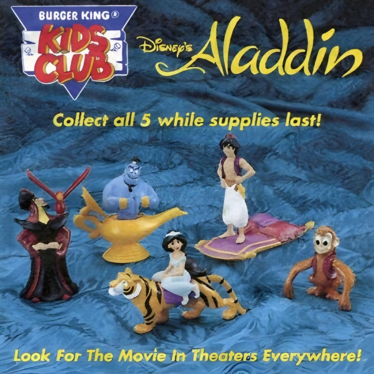Burger King Happy Meal Aladdin 1992 Disney