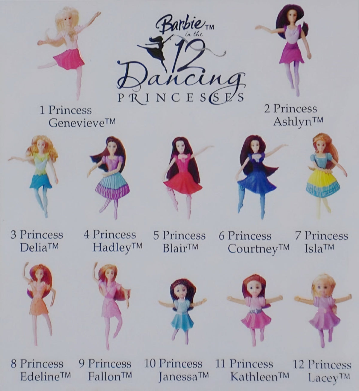 McDonald's Happy Meal Barbie año 2006 12 Dancing Princesses