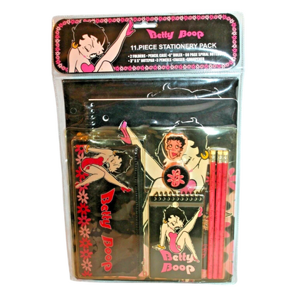 Set de Papelería vintage Betty Boop año 2000s 11 piezas