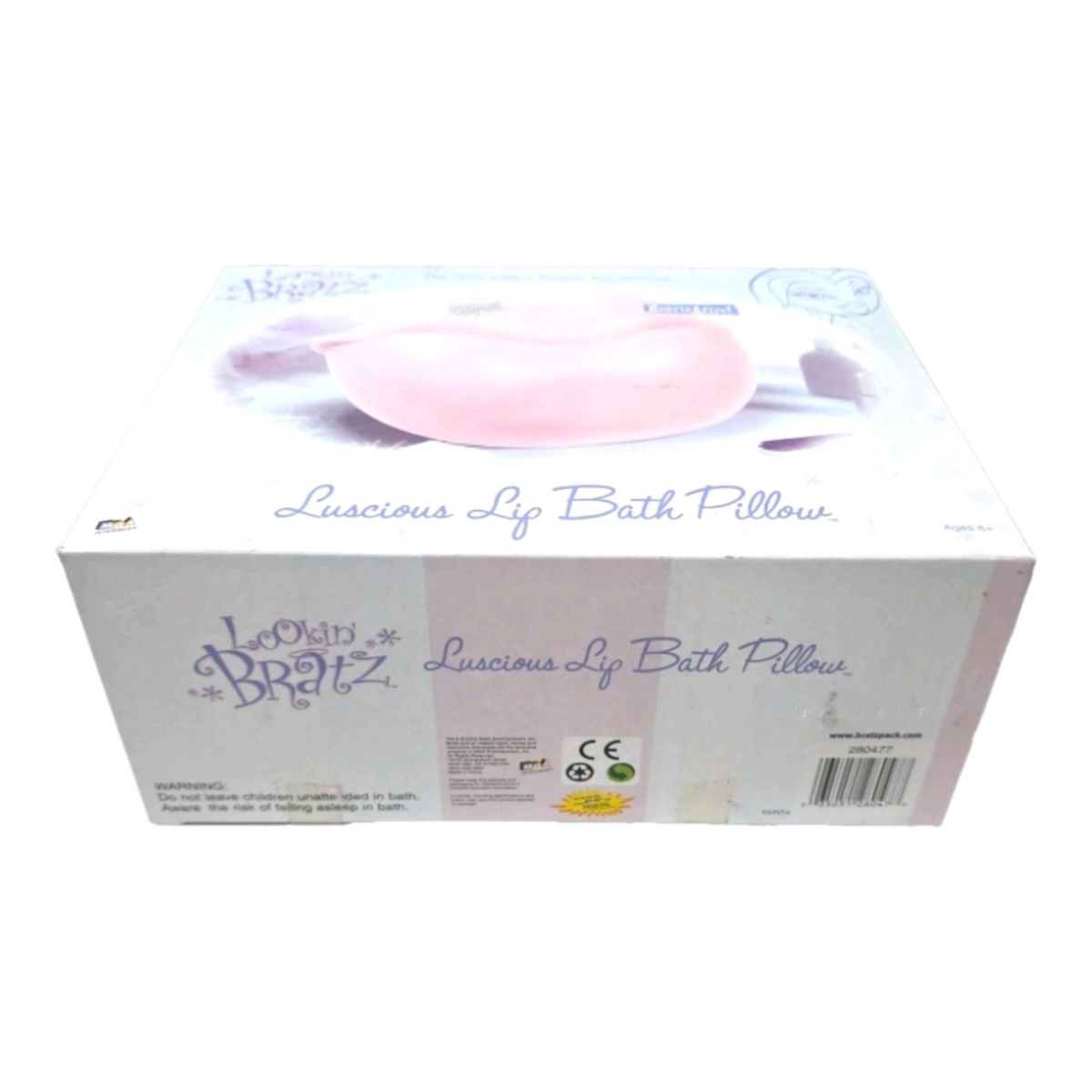 Cojín para baño Luscious Lips Bratz Hearts A Fire año 2004 nuevo en caja LOOKING BRATZ MGA ENTERTAINMENT
