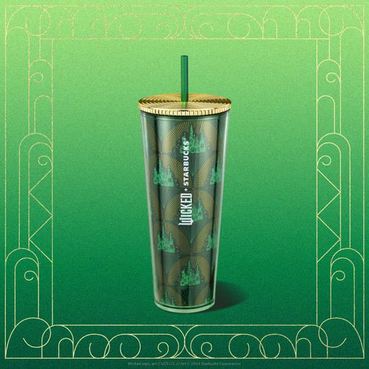 Vaso verde metálico Wicked x Starbucks (24 oz.)