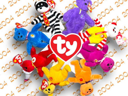 Ty beanie babies McDonald's Happy Meal año 2004 aniversario