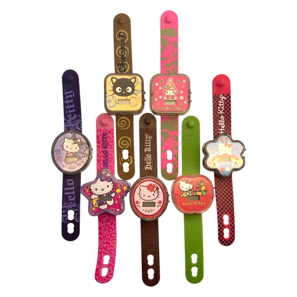 McDonald's Happy Meal Hello Kitty Sanrio año 2008 Reloj Digital diámetro muñeca 18 cms necesitan batería nueva.