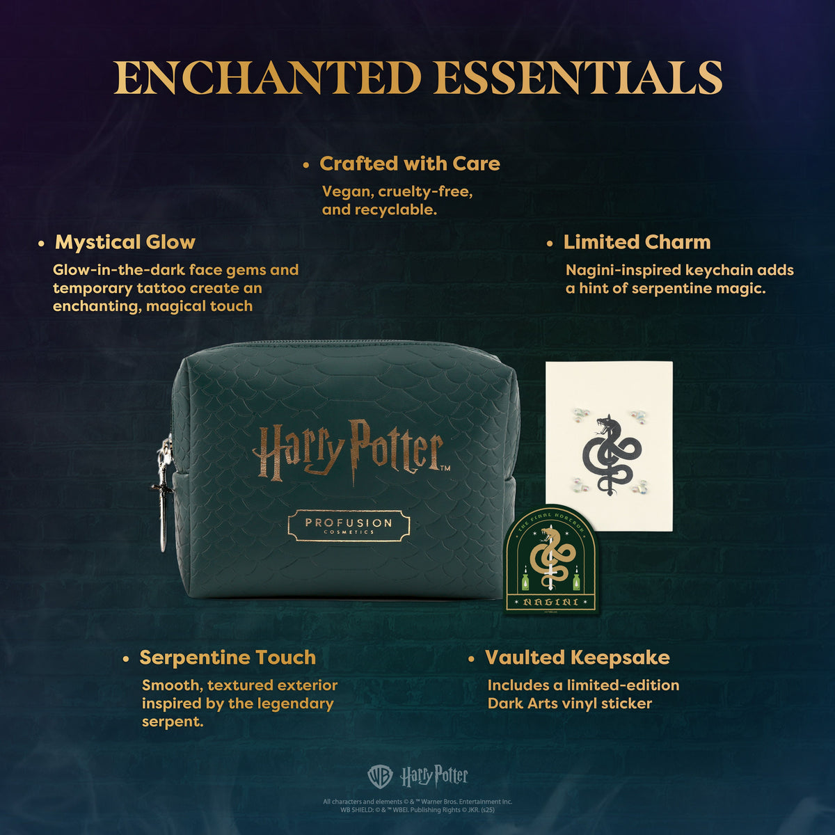 Profusion Maquillaje Harry Potter Dark arts cosmetiquera con body gems