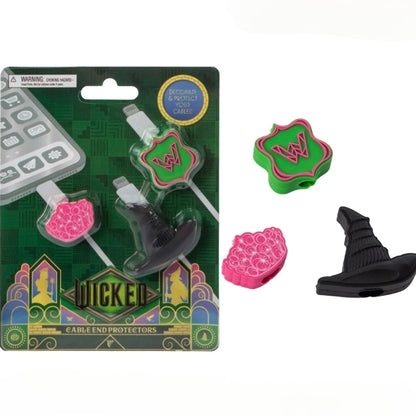 Wicked set de charms identificadores de cables protector de puntas