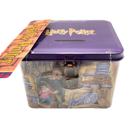 Cajita alcancía vintage pequeña Harry Potter con candado