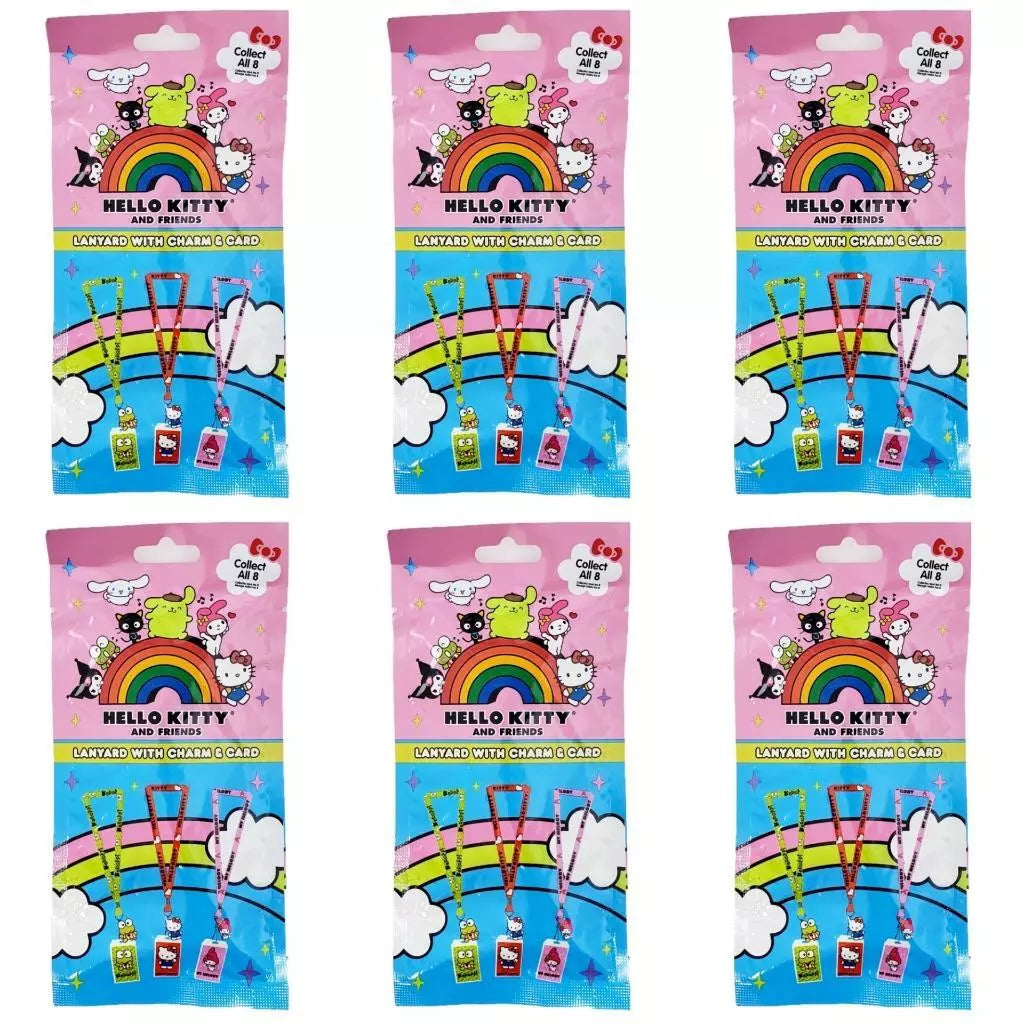 Blind Bags bolsa sorpresa 1 pz aleatoria porta credenciales con Charms Hello Kitty and friends