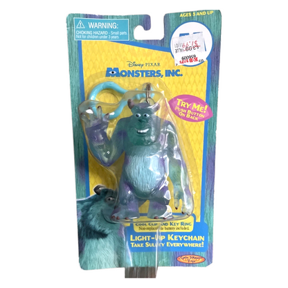 Monsters Inc llavero Vintage año 2001 lámpara (necesita batería por la edad)
